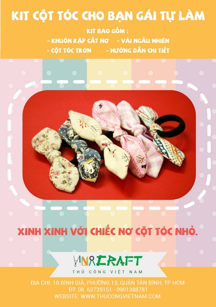 Bộ kit cột tóc cho bạn gái tự làm
